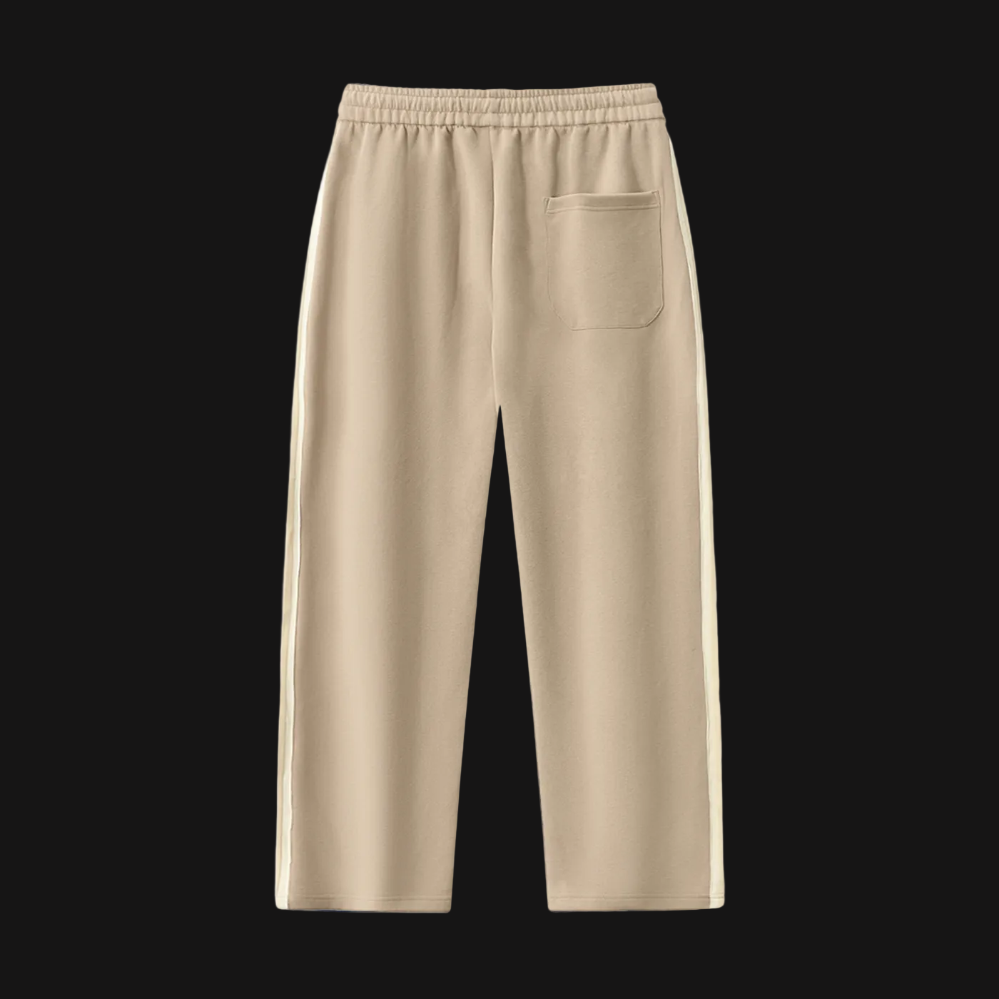 Beige sweatpants on a white background