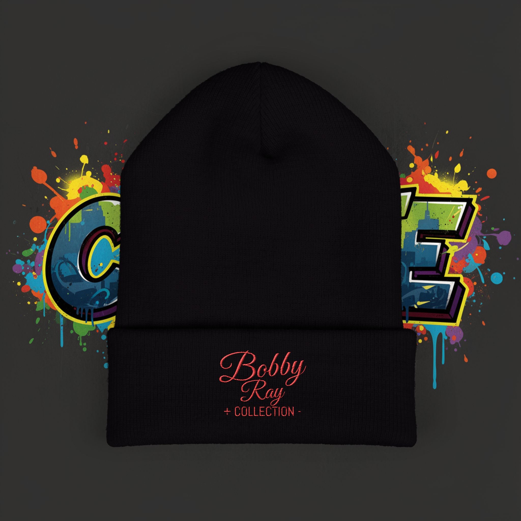 Embroidered 'Bobby Ray Collection' Cuffed Beanie — Classic Knit Winter Hat