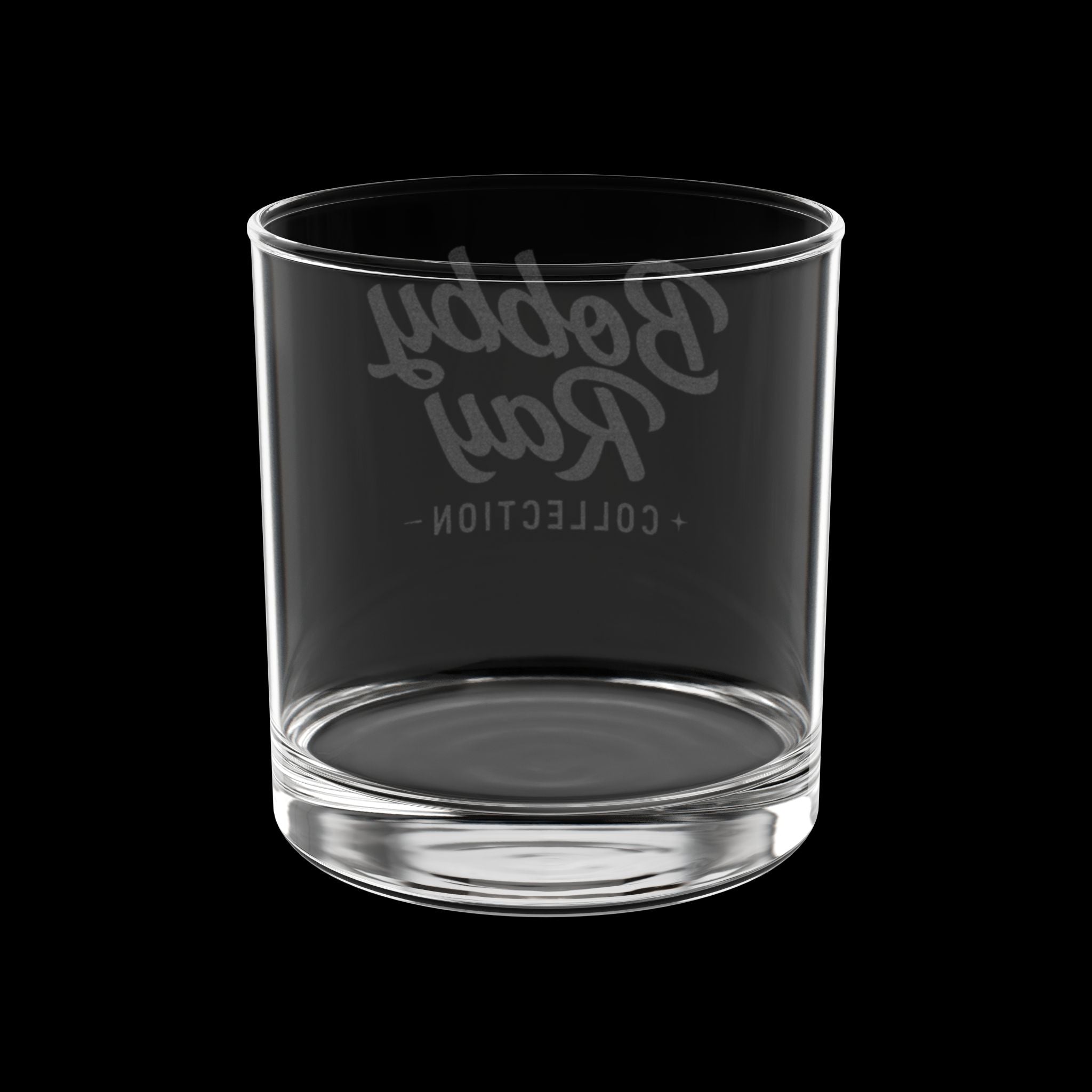 Engraved Whiskey Glass 10.5oz — "Bobby Ray Collection" Rocks Glass