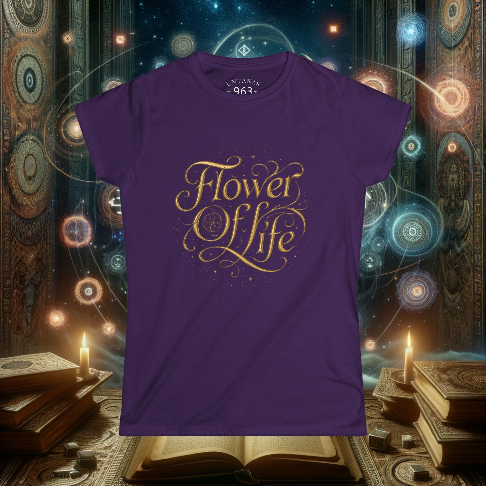 Flower of Life Womens Tee — Sacred Geometry Spiritual Graphic Shirt