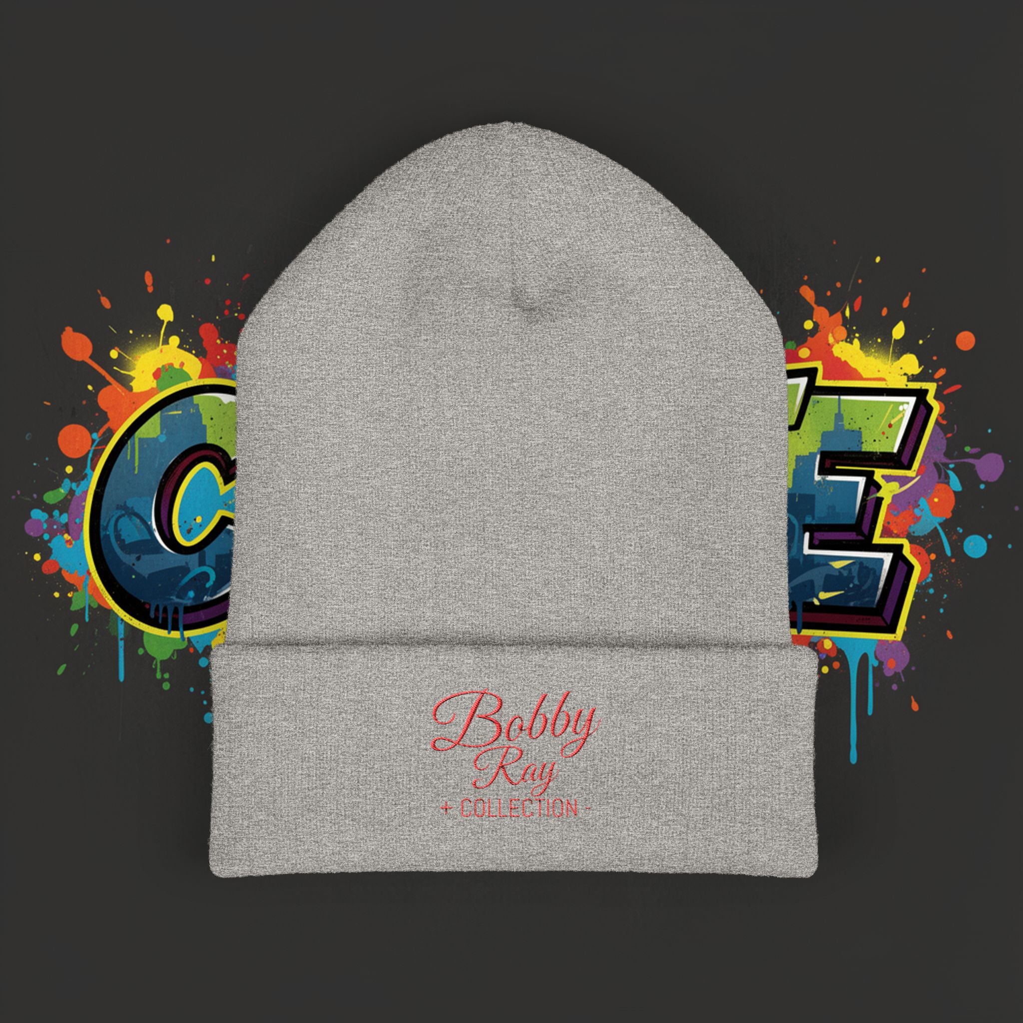 Embroidered 'Bobby Ray Collection' Cuffed Beanie — Classic Knit Winter Hat
