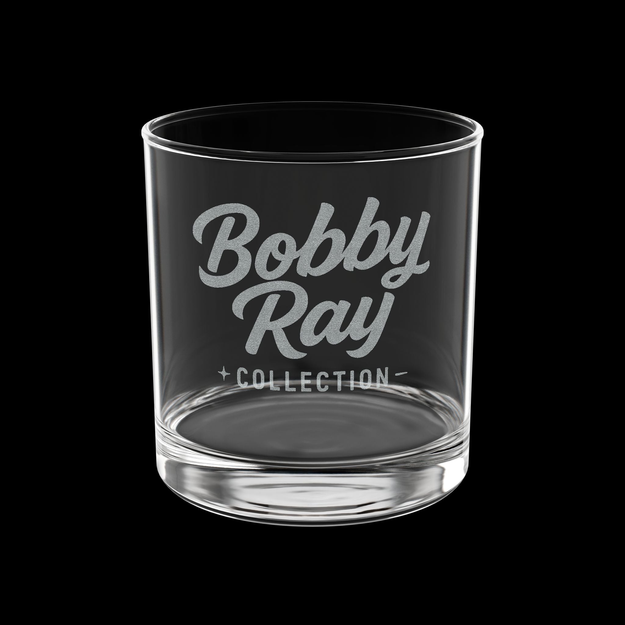 Engraved Whiskey Glass 10.5oz — "Bobby Ray Collection" Rocks Glass
