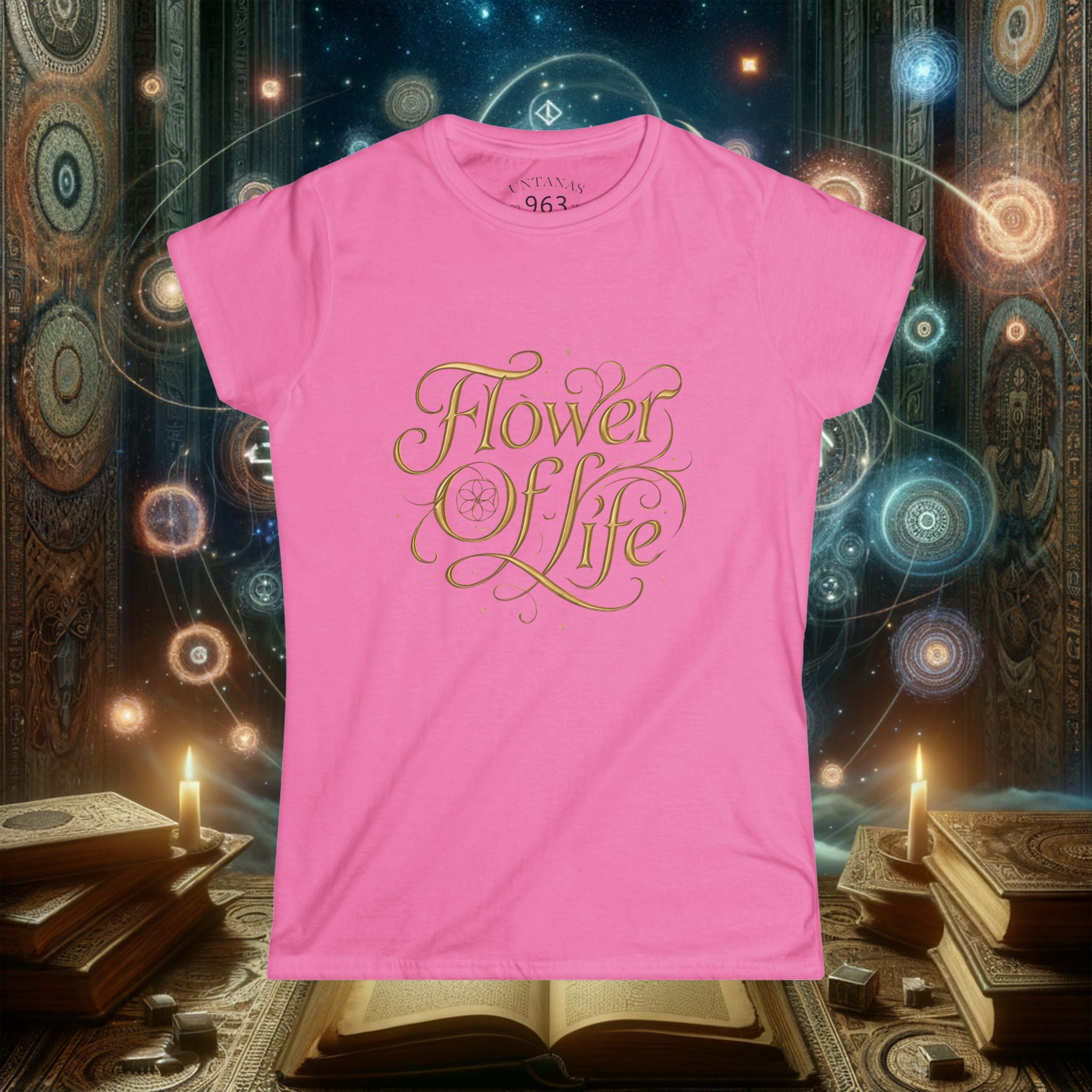 Flower of Life Womens Tee — Sacred Geometry Spiritual Graphic Shirt