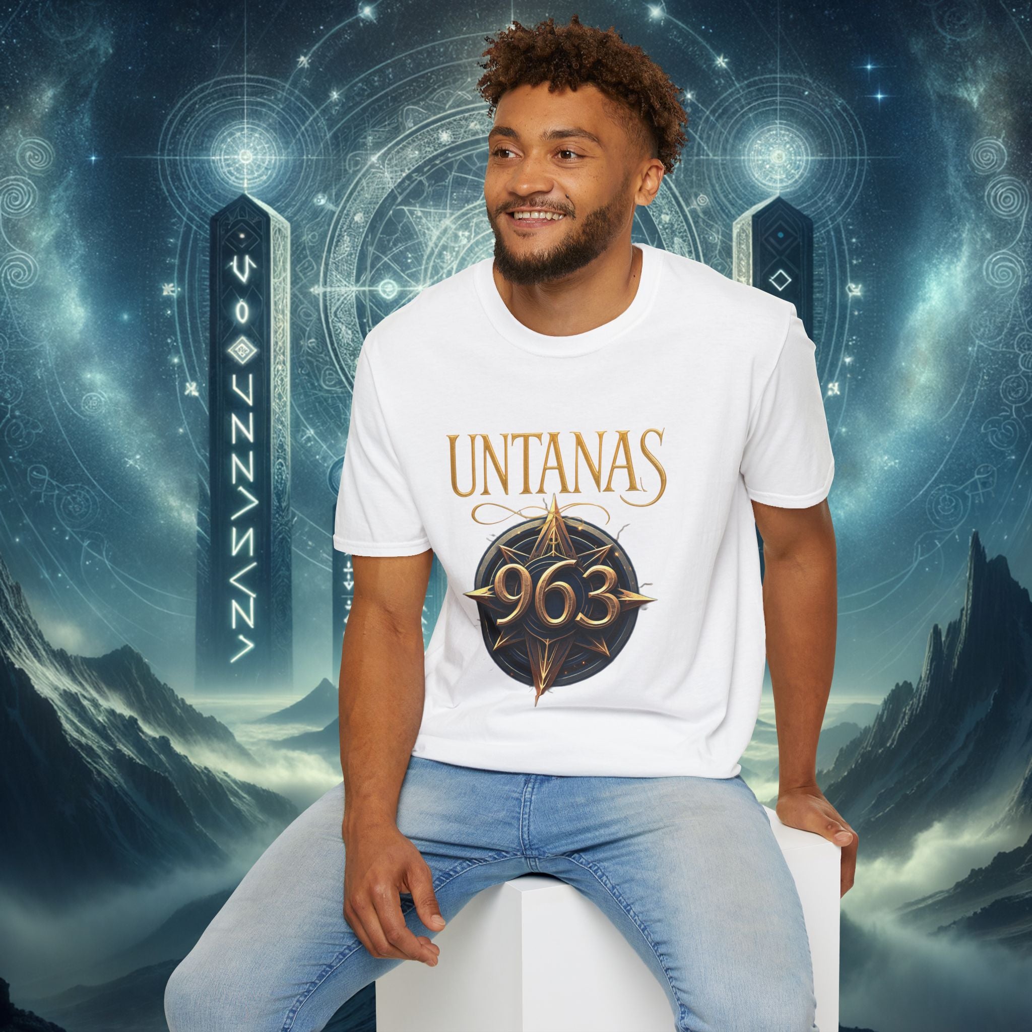 Crown Chakra T-Shirt — "Ignite Your Crown" with 963Hz Frequency