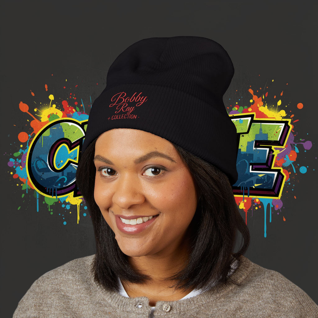 Embroidered 'Bobby Ray Collection' Cuffed Beanie — Classic Knit Winter Hat