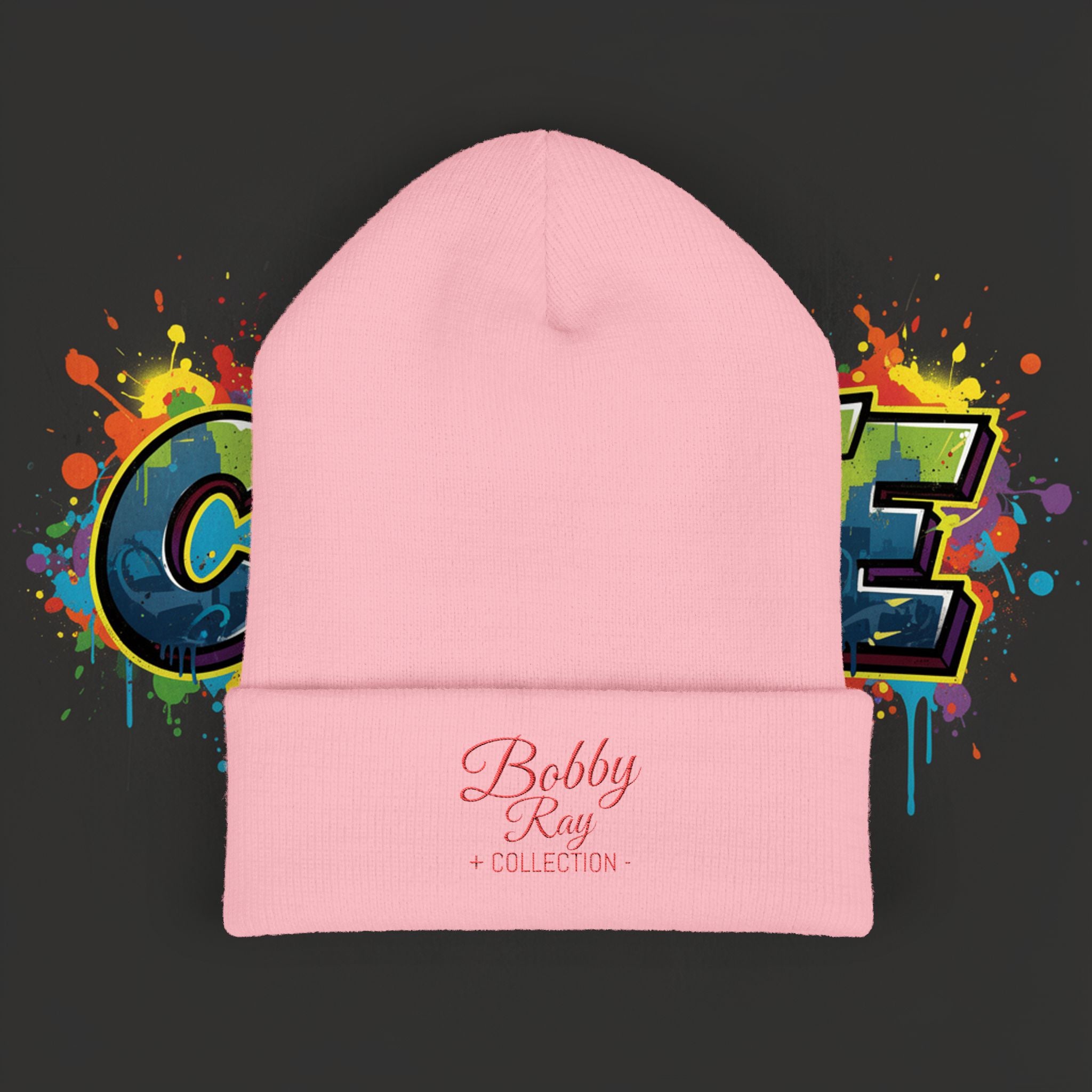 Embroidered 'Bobby Ray Collection' Cuffed Beanie — Classic Knit Winter Hat