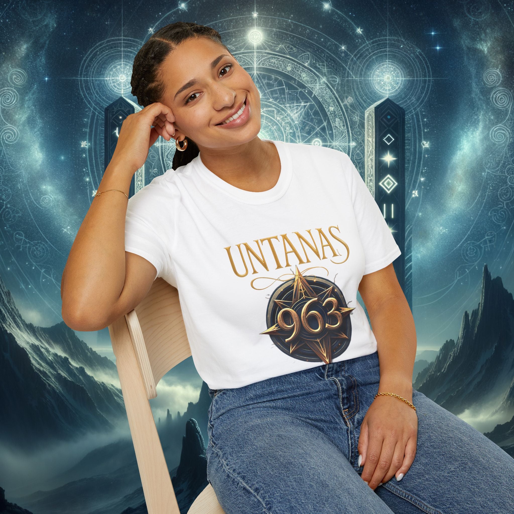 Crown Chakra T-Shirt — "Ignite Your Crown" with 963Hz Frequency