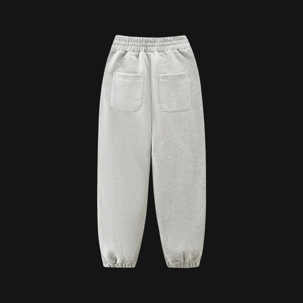 Gray sweatpants on a white background